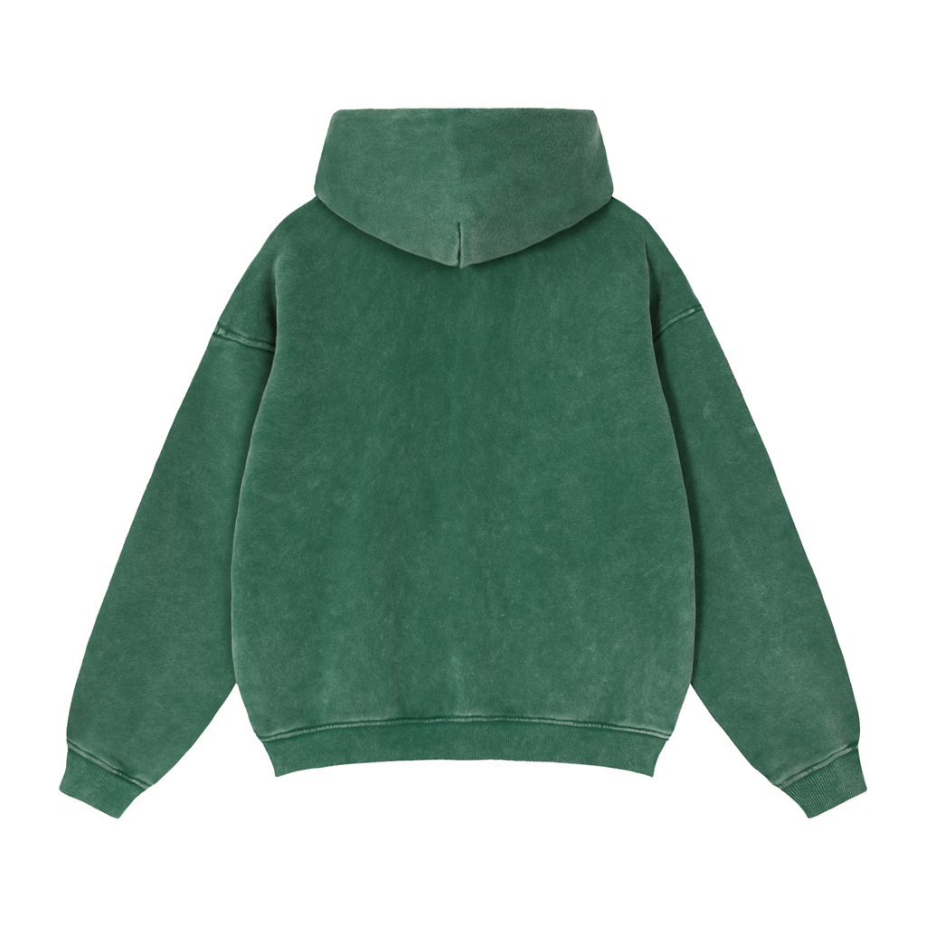 MENS 'COVERT CONFIDENCE' Zip-Through Boxy Fleece Hoodie