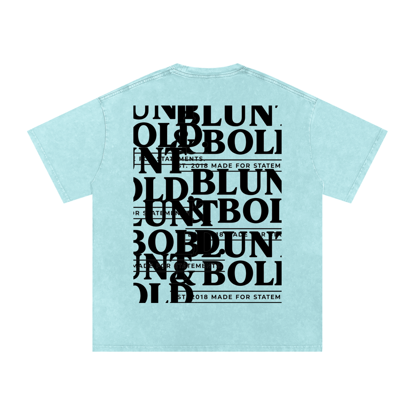 MENS ' TO MUCH TO PLATE' Snow Washed Oversized Cotton TEE