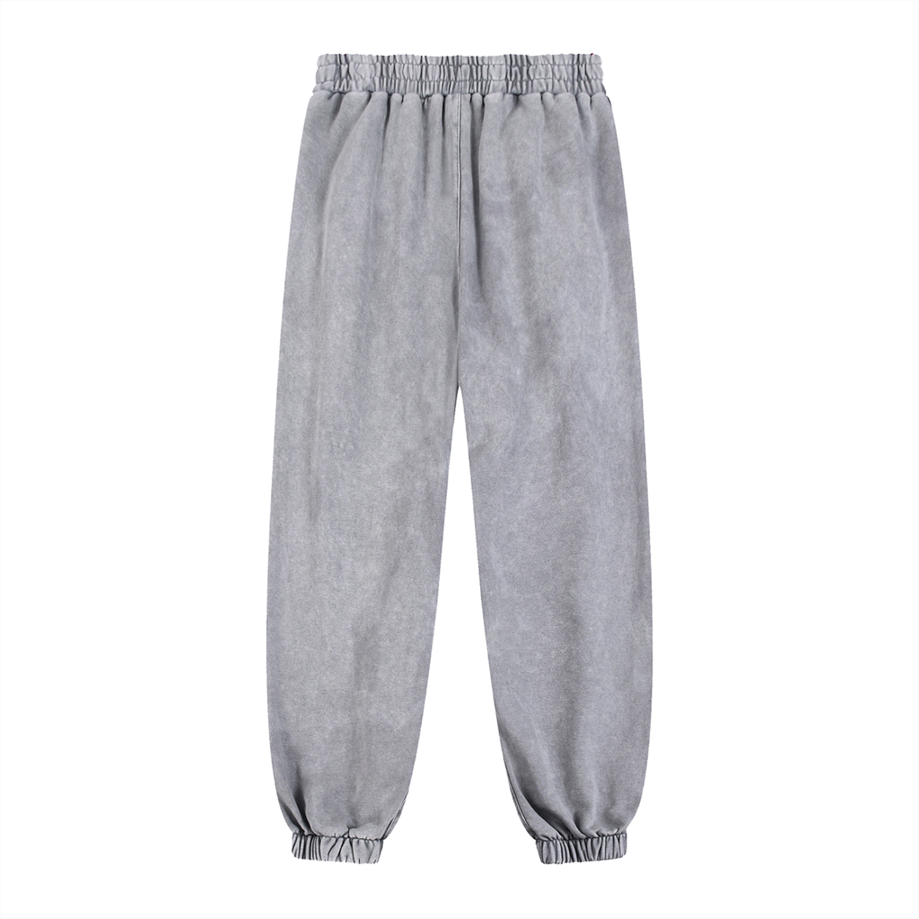 Mens Snow Wash Heavyweight Jogged Sweatpants