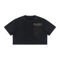 WOMENS 'BAD BITCH V2'  Mineral Wash Cotton Crop TEE