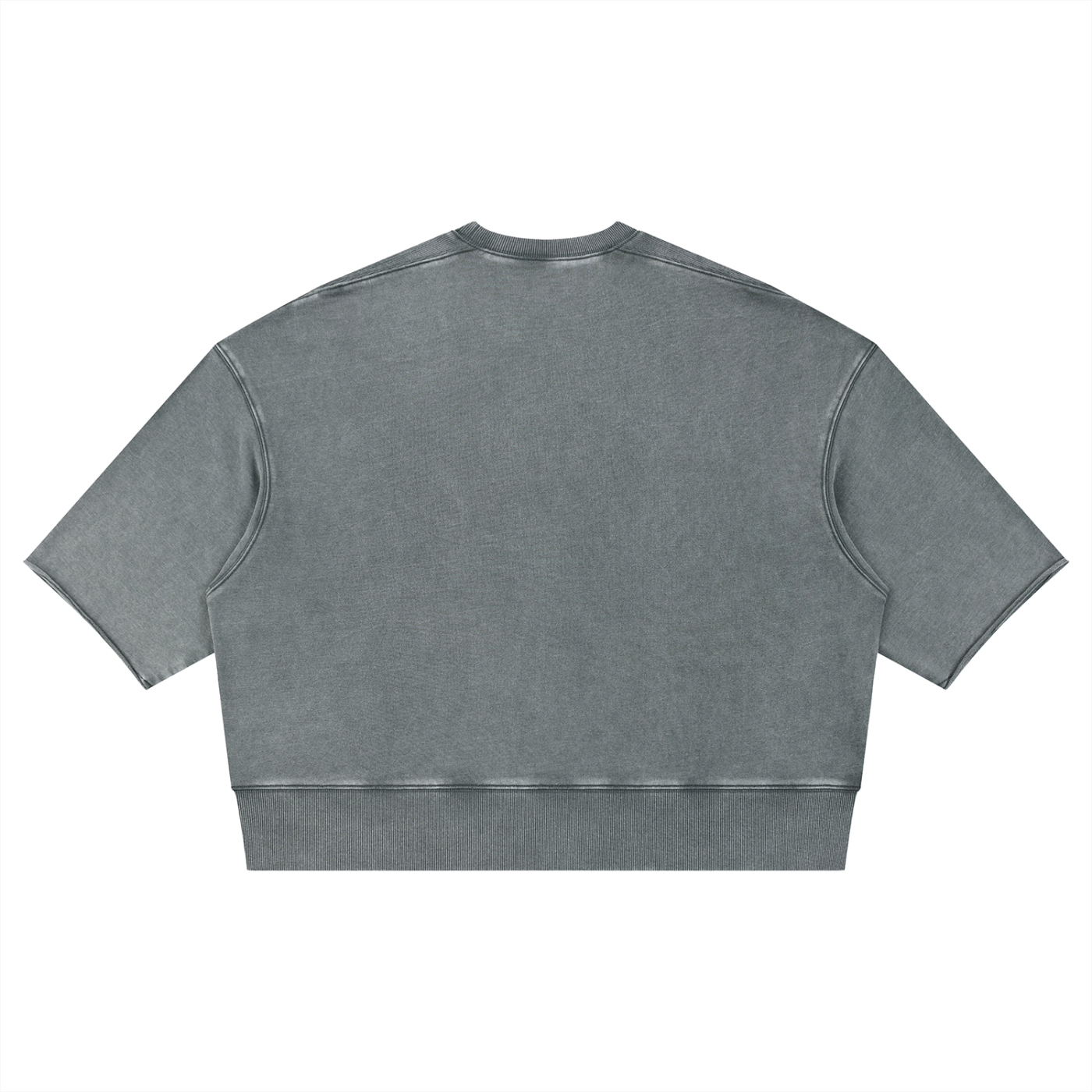 Mens 'ENJOY THIS SHIT' Mineral Wash Boxy Raw Edge Shirt
