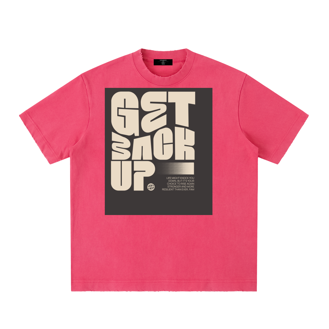 Men's Heavy Frayed Tee — Built Tough