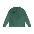 MENS '  INTERNET FAMOUS ; Acid Wash Oversize Long Sleeve TEE