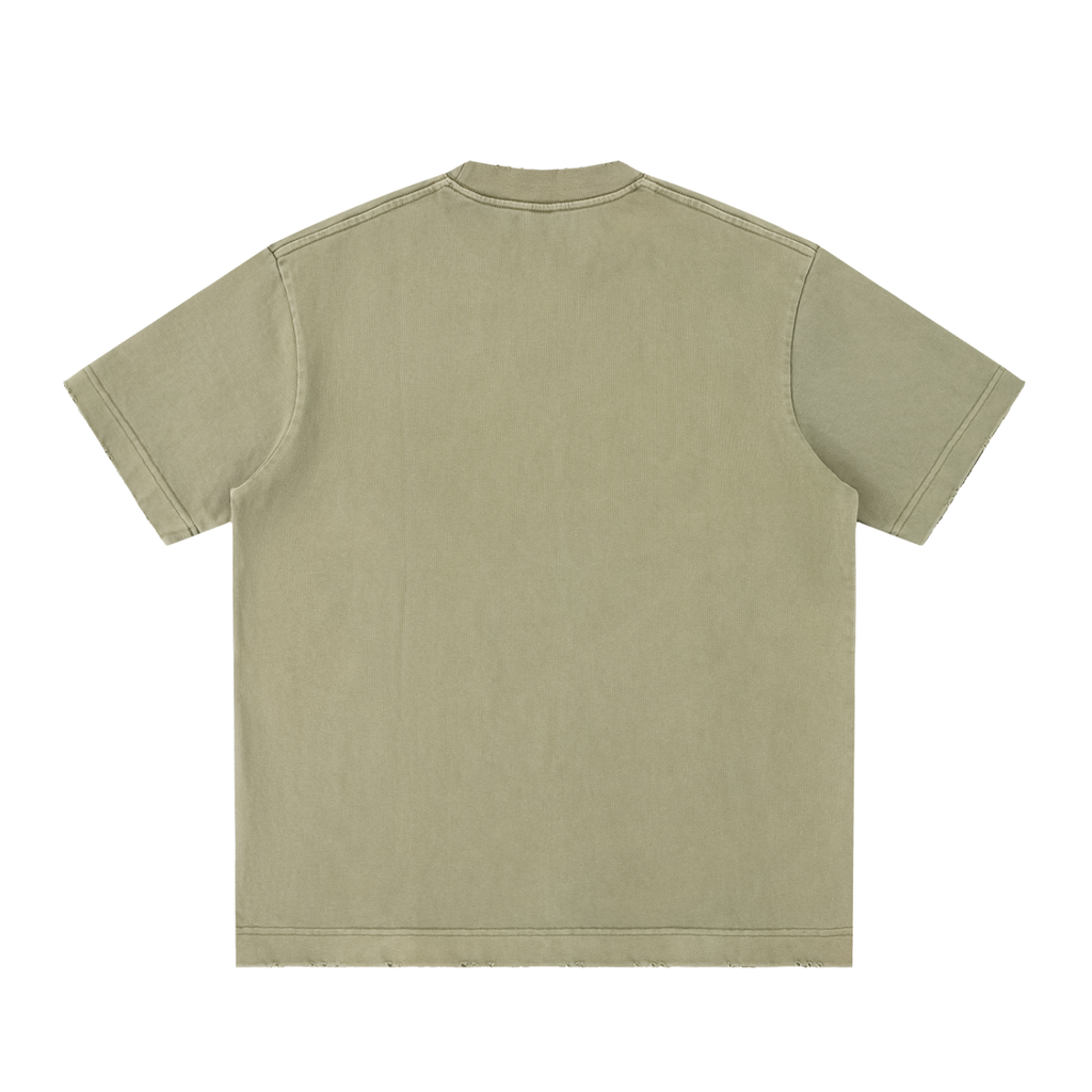 Men's Heavy Frayed Tee — Built Tough