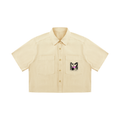 WOMENS ' FILTERED REALITY ' Crop Short Sleeve Shirt