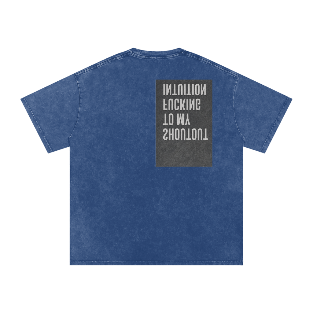 Snow Washed Oversized Cotton T-Shirt