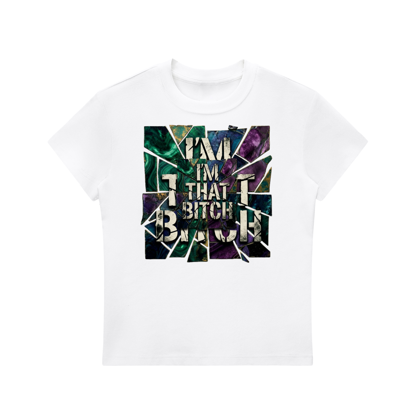 WOMENS 'THAT BITCH!' Essential Bodycon Crewneck TEE