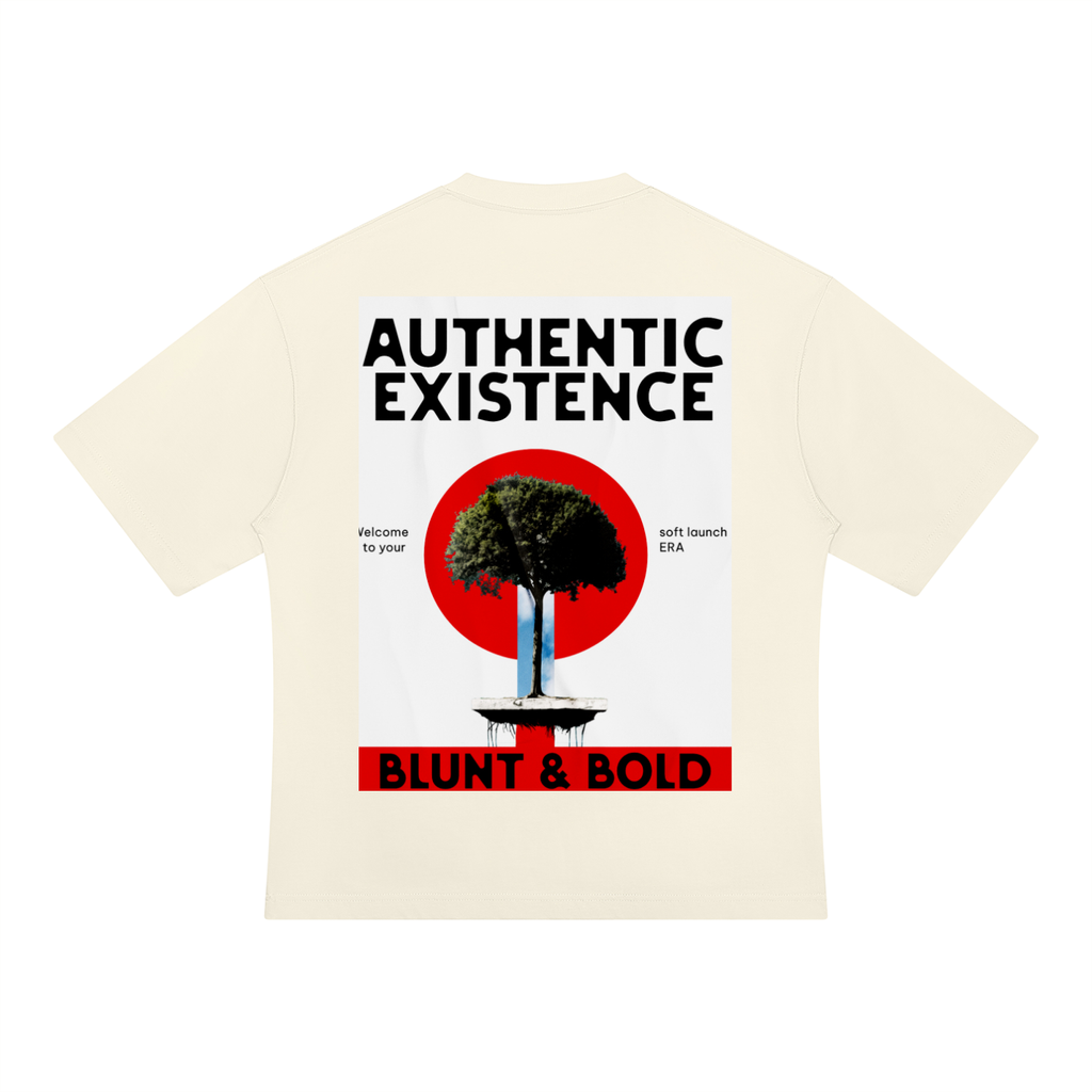 MENS 'AUTHENTIC EXISTENCE' Heavyweight Oversized TEE