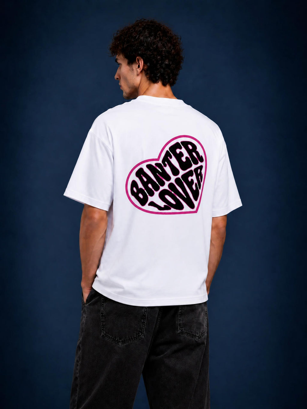 MENS 'BANTER LOVER' Oversized Cotton TEE
