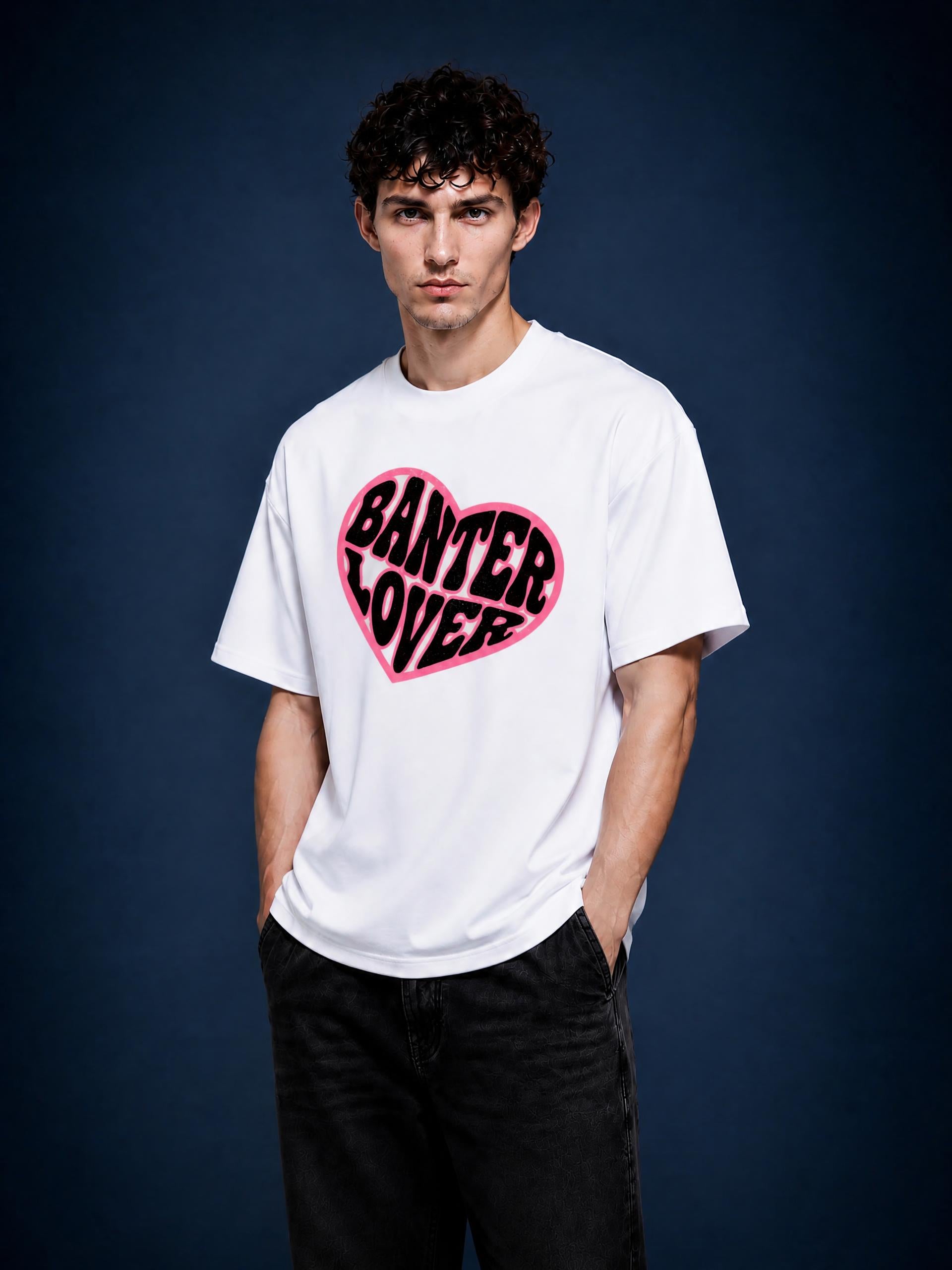 MENS 'BANTER LOVER' Oversized Cotton TEE