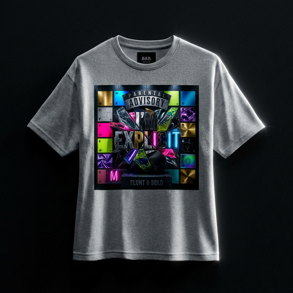 Mens I'n Explicit Graphic Oversized  Tee