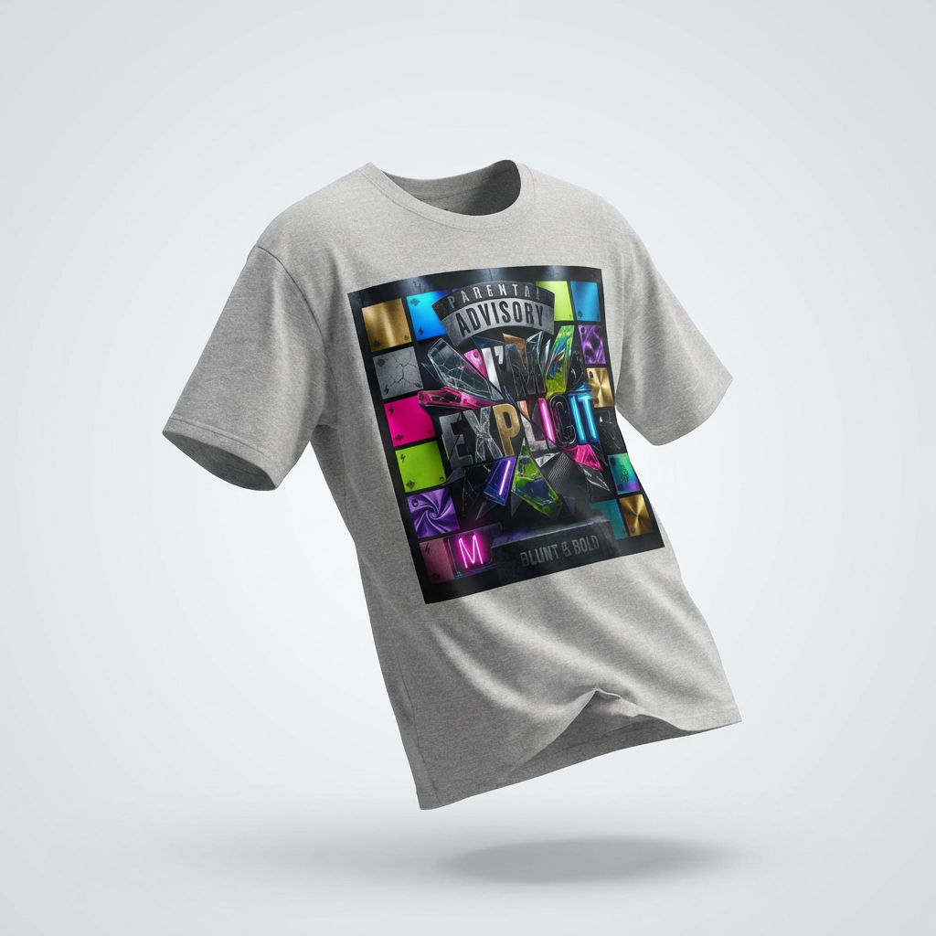 Mens I'n Explicit Graphic Oversized  Tee