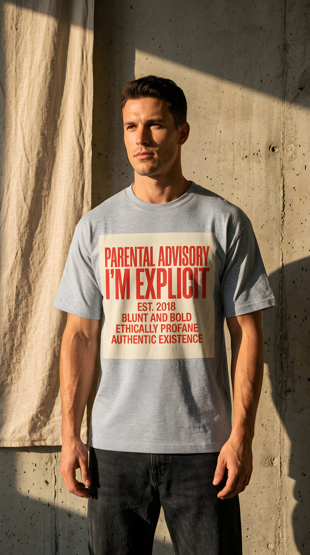Mens I'n Explicit Graphic Oversized  Tee