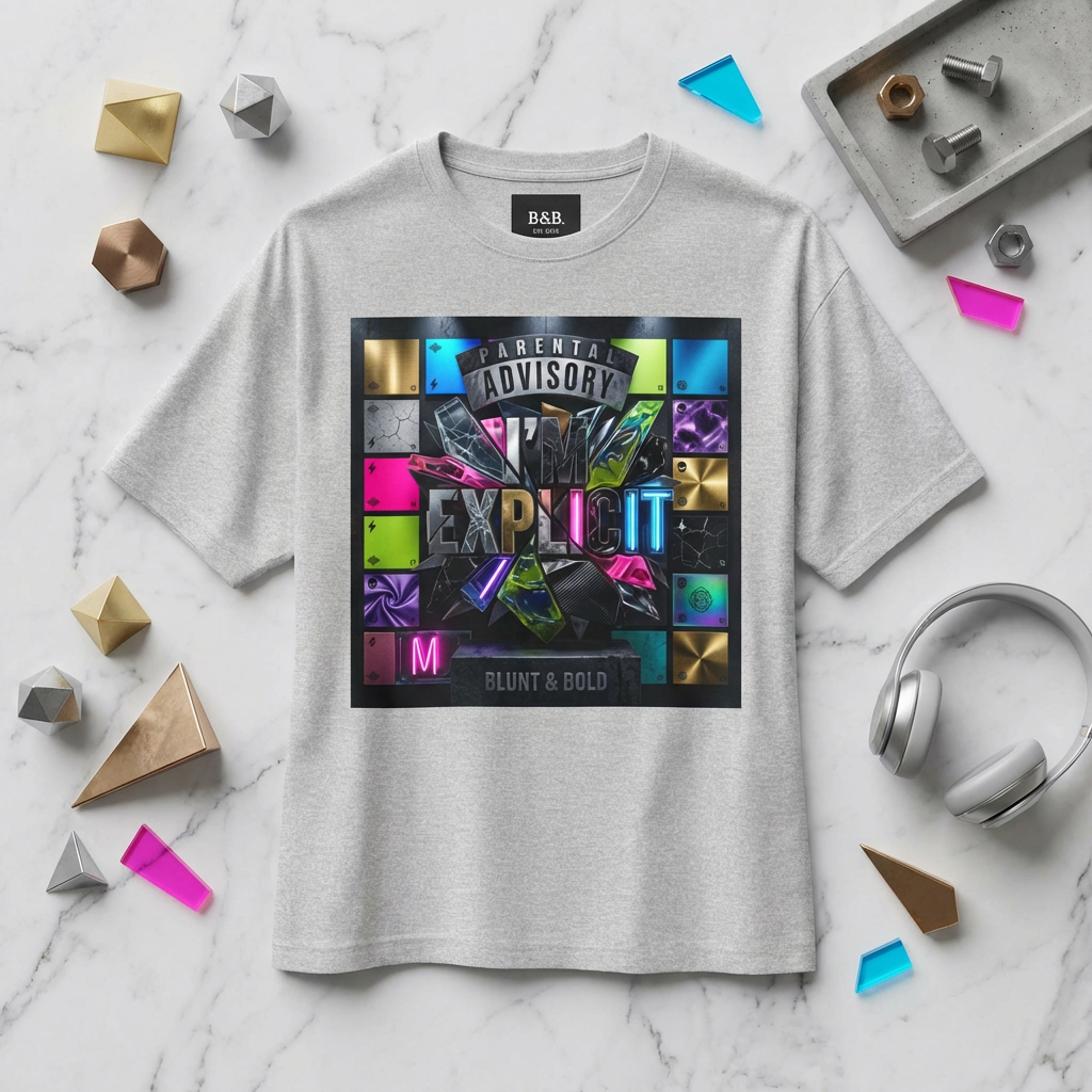 Mens I'n Explicit Graphic Oversized  Tee