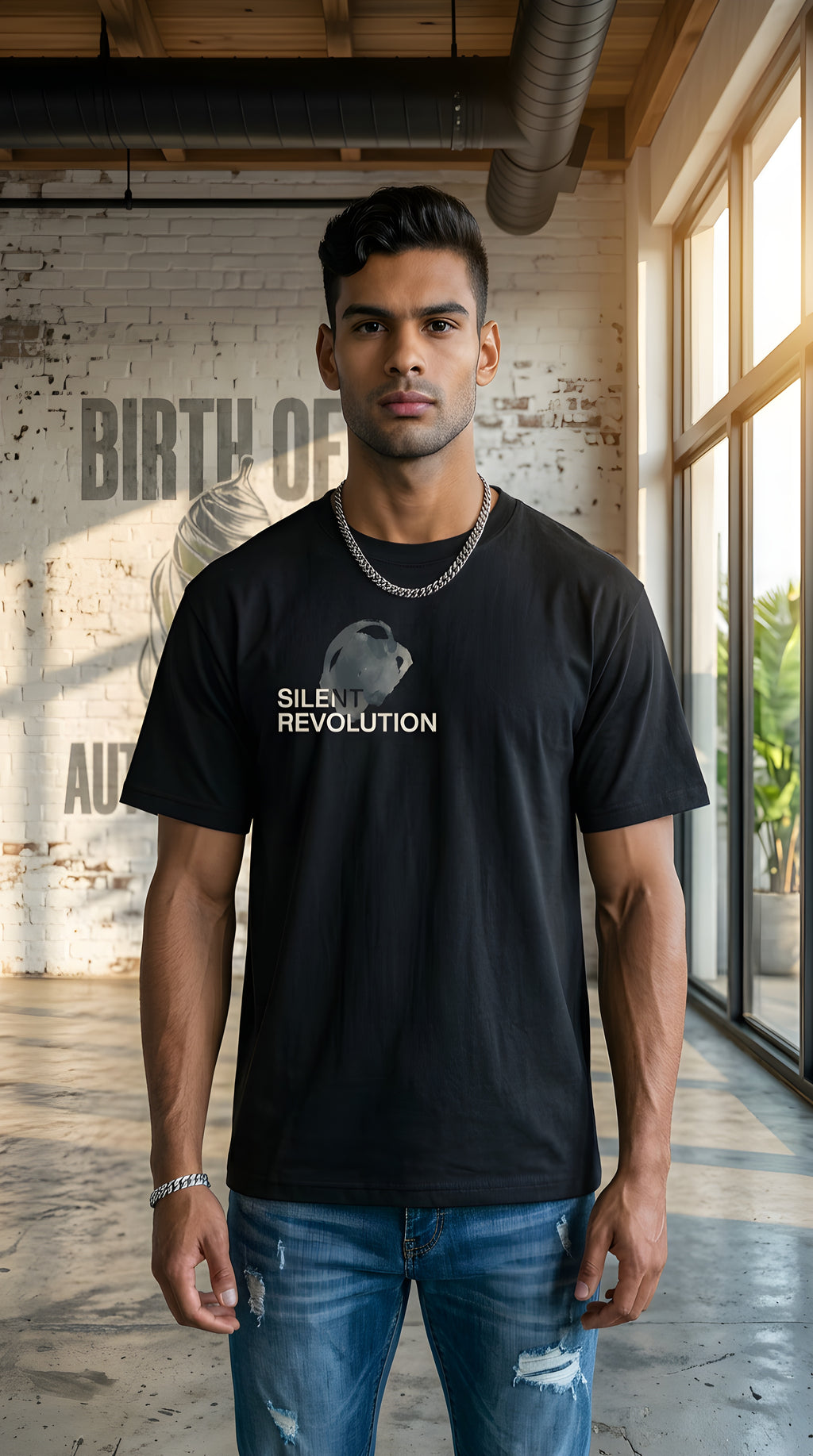 Men’s Sheer Lyocell Blend Boxy T-Shirt
