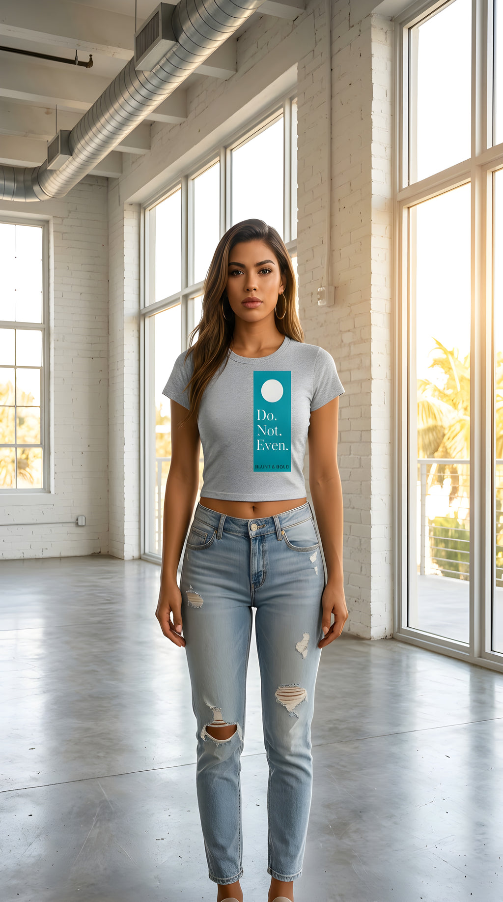Womens 'DO NOT EVEN'  Cropped Tee