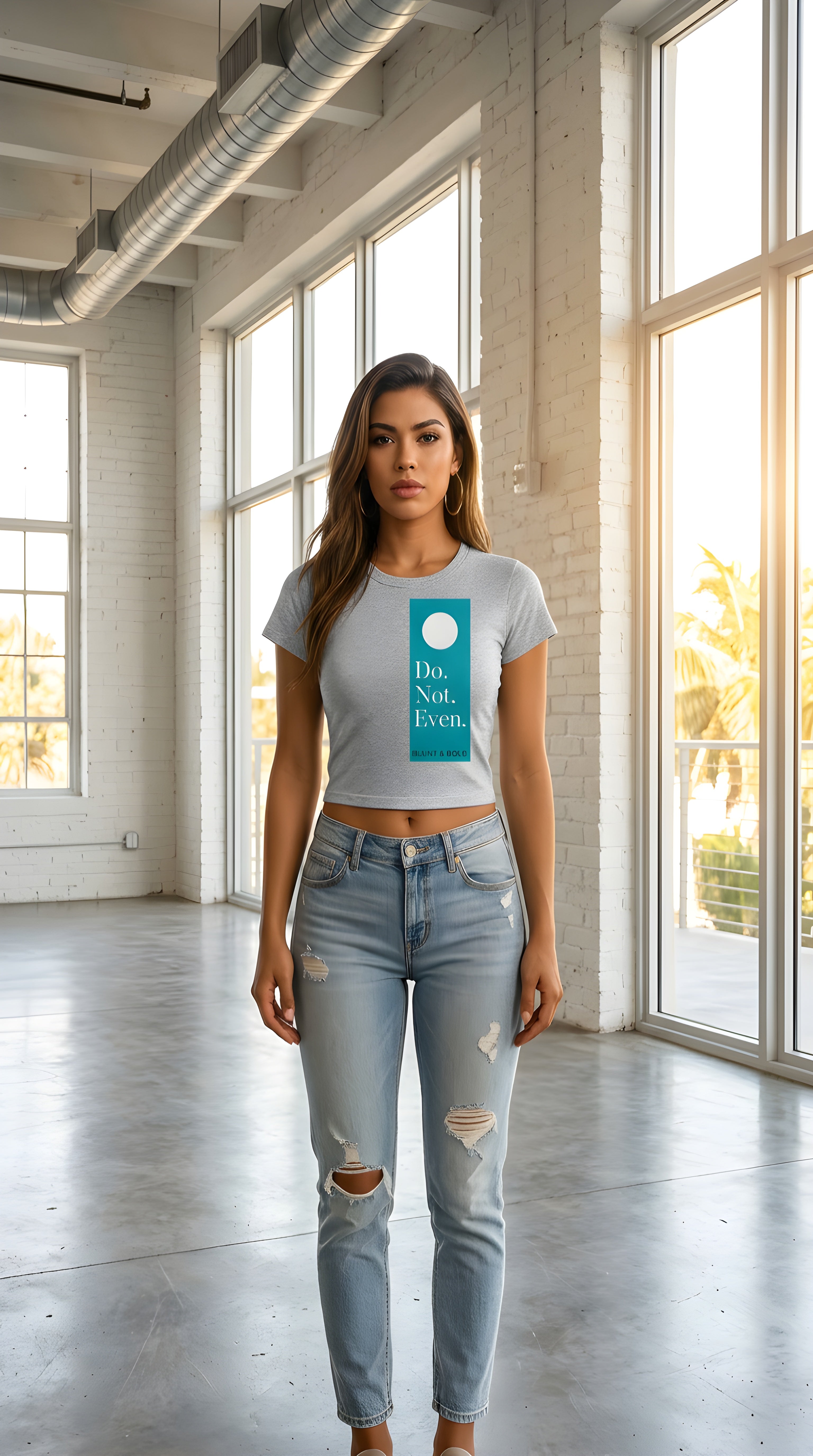 Womens 'DO NOT EVEN'  Cropped Tee