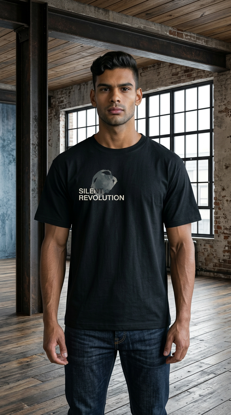 Men’s Sheer Lyocell Blend Boxy T-Shirt