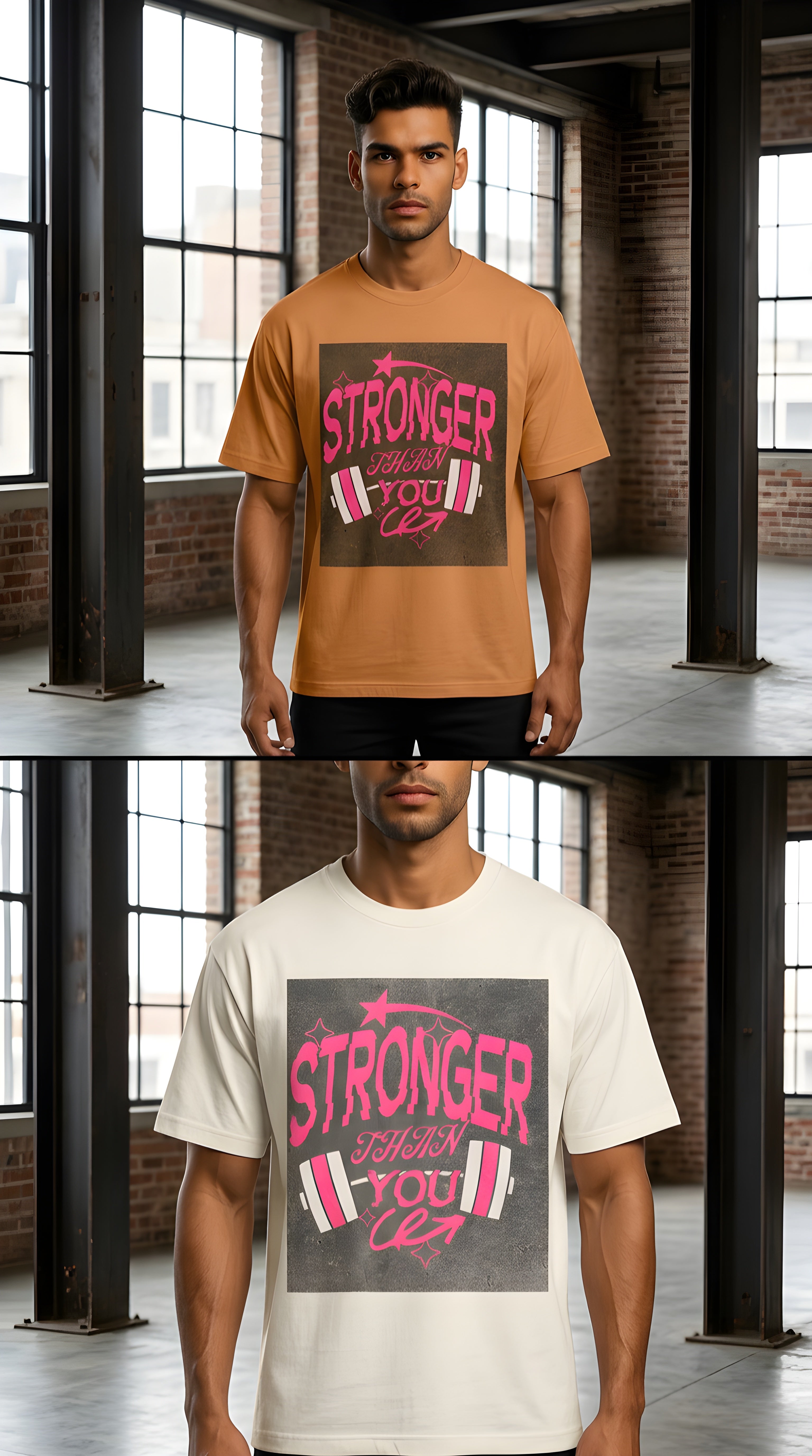 Mens Stronger Than You Boxy Oversized Tee