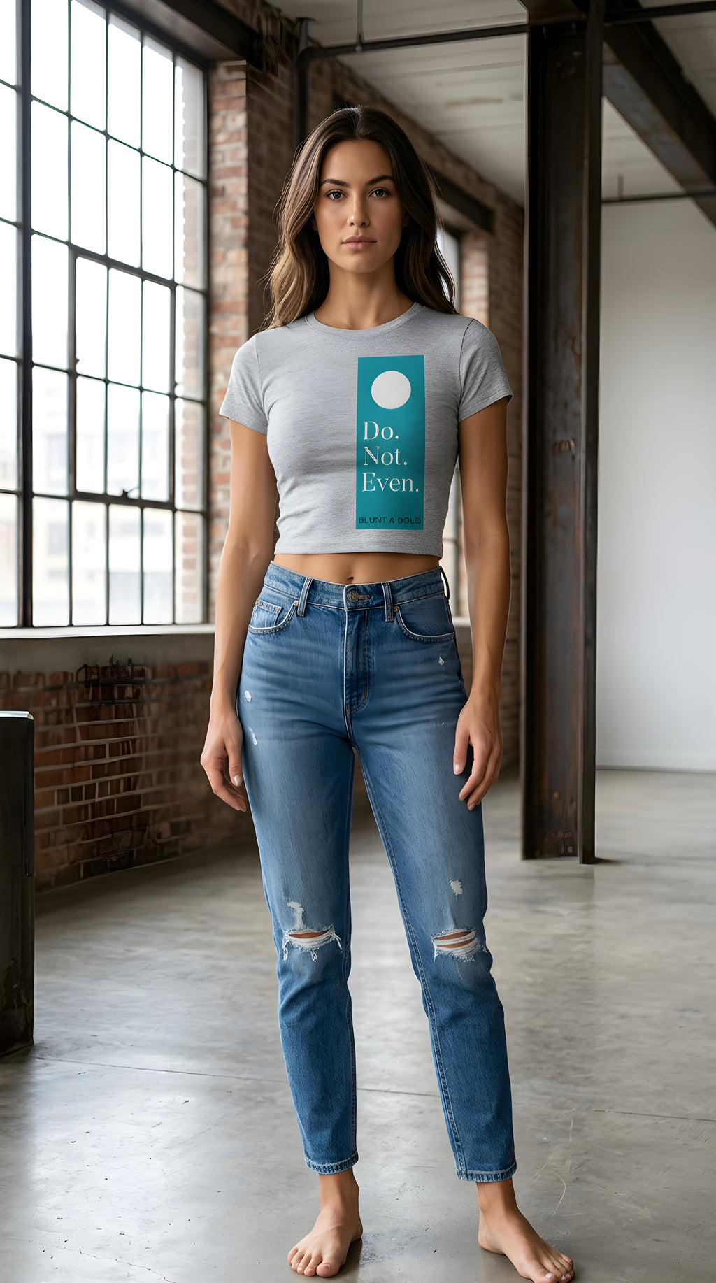 Womens 'DO NOT EVEN'  Cropped Tee
