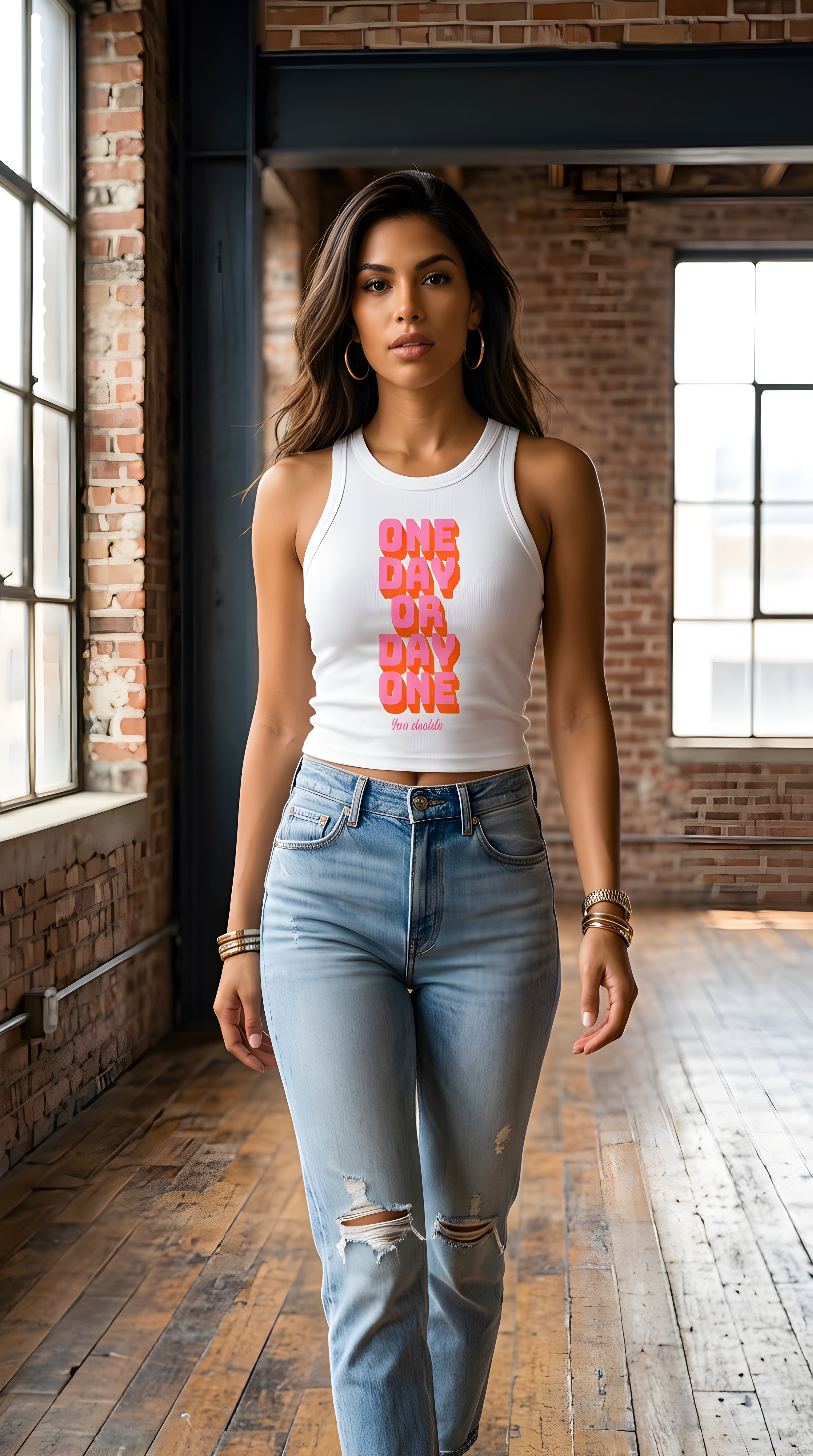 Womens Slim Fit Ribbed Racerback Tank