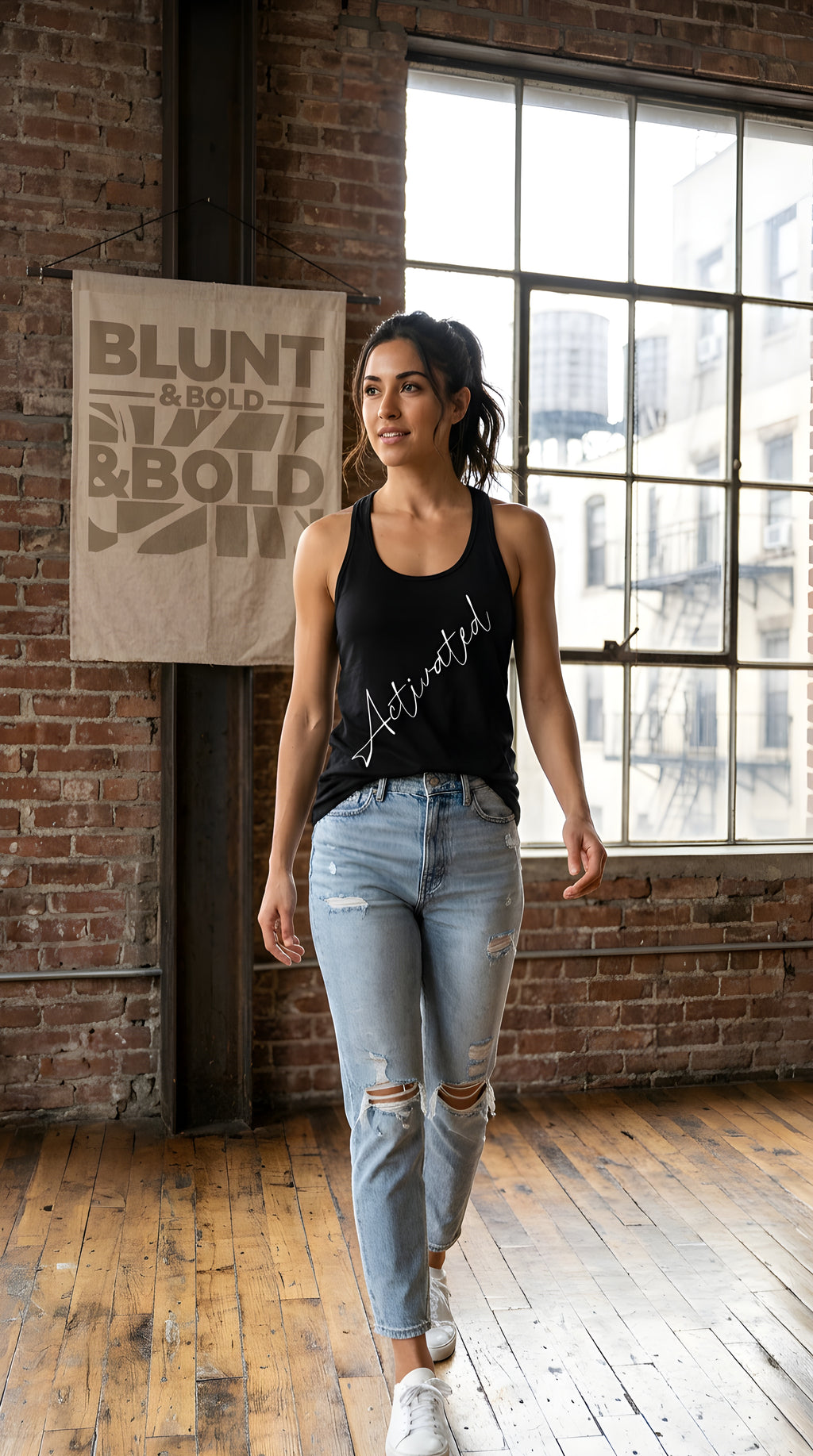 Womens Activated Ideal Racerback Tank