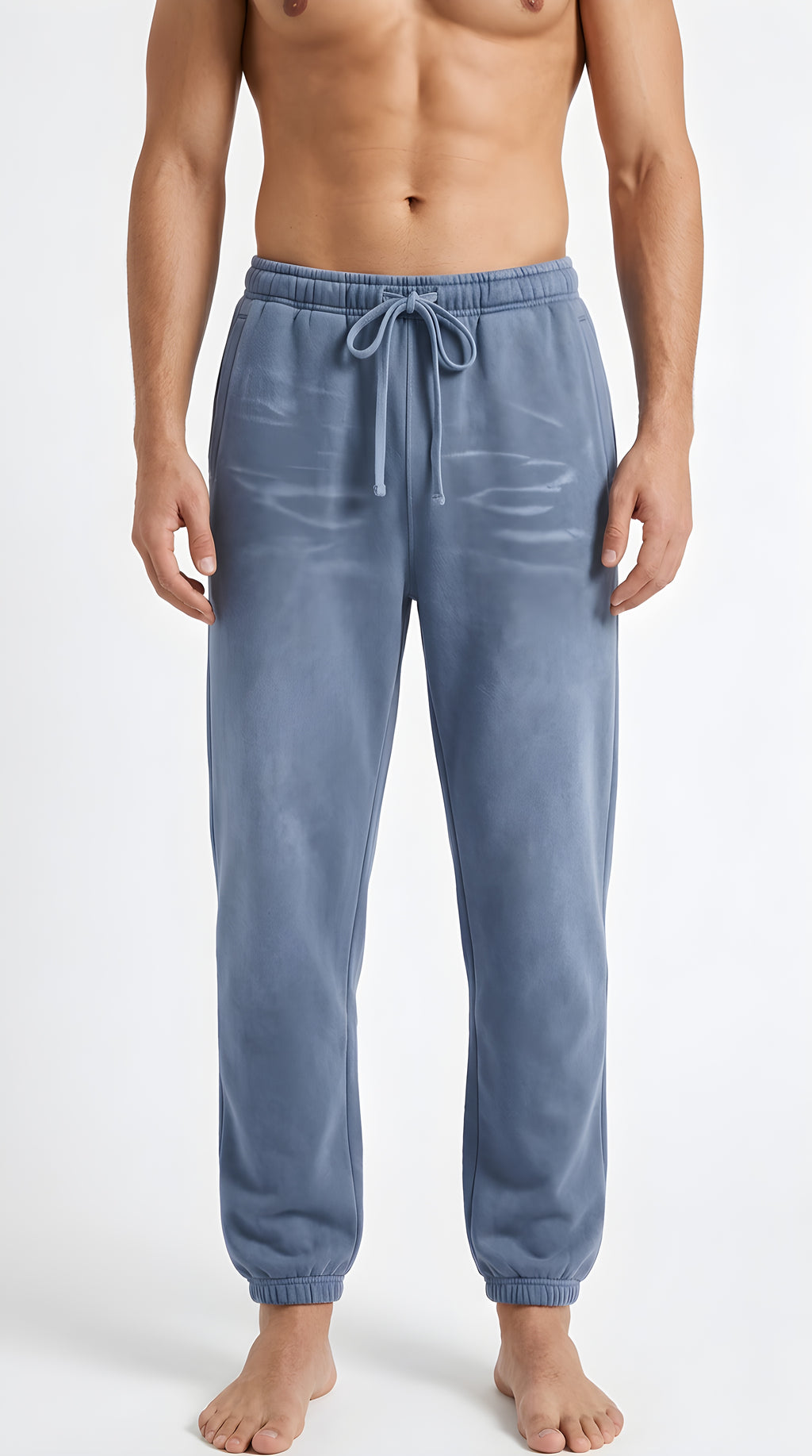 Mens Snow Wash Jogged Sweatpants