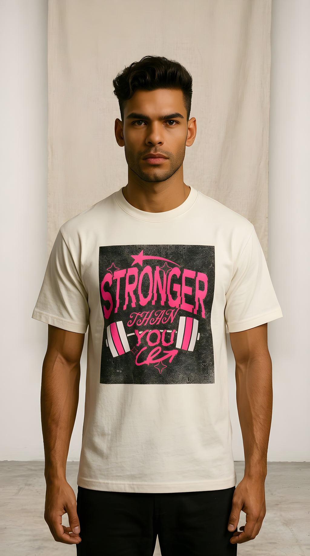 Mens Stronger Than You Boxy Oversized Tee