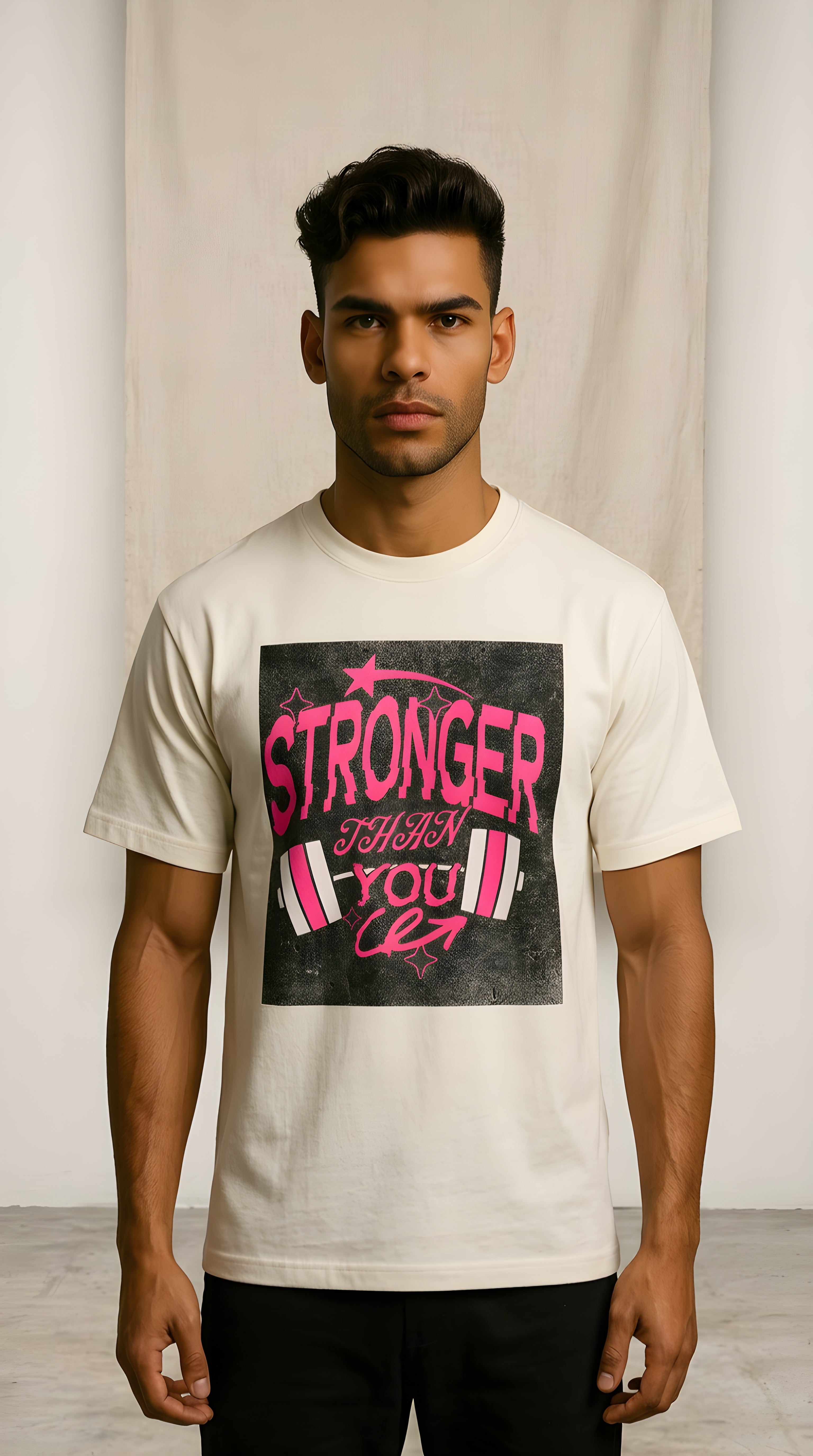 Mens Stronger Than You Boxy Oversized Tee