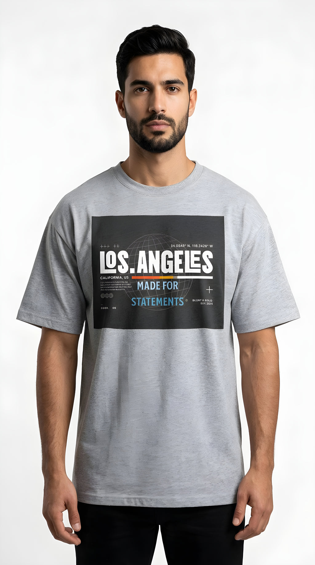 Mens Los Angeles Graphic Oversized  Tee