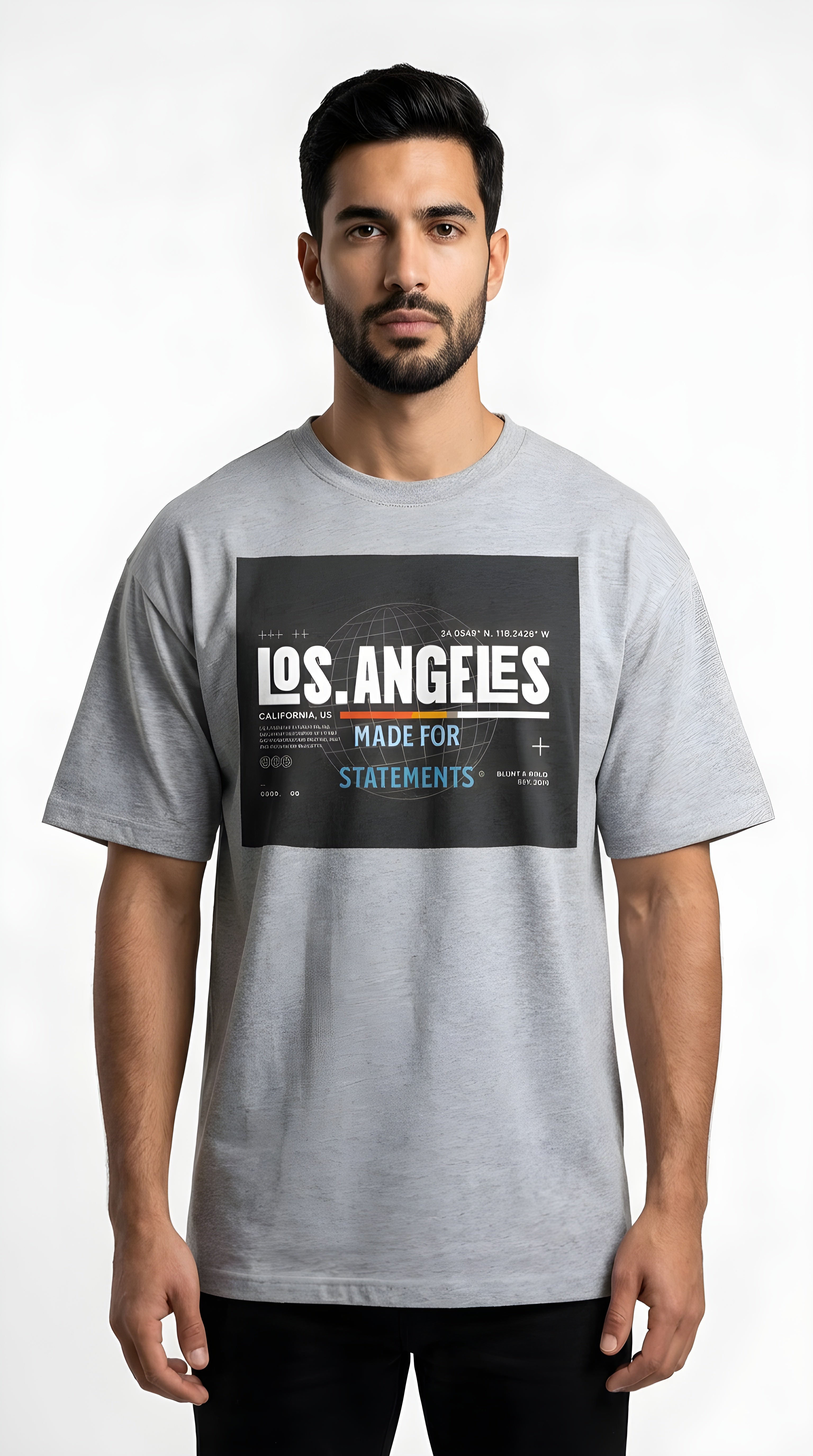 Mens Los Angeles Graphic Oversized  Tee