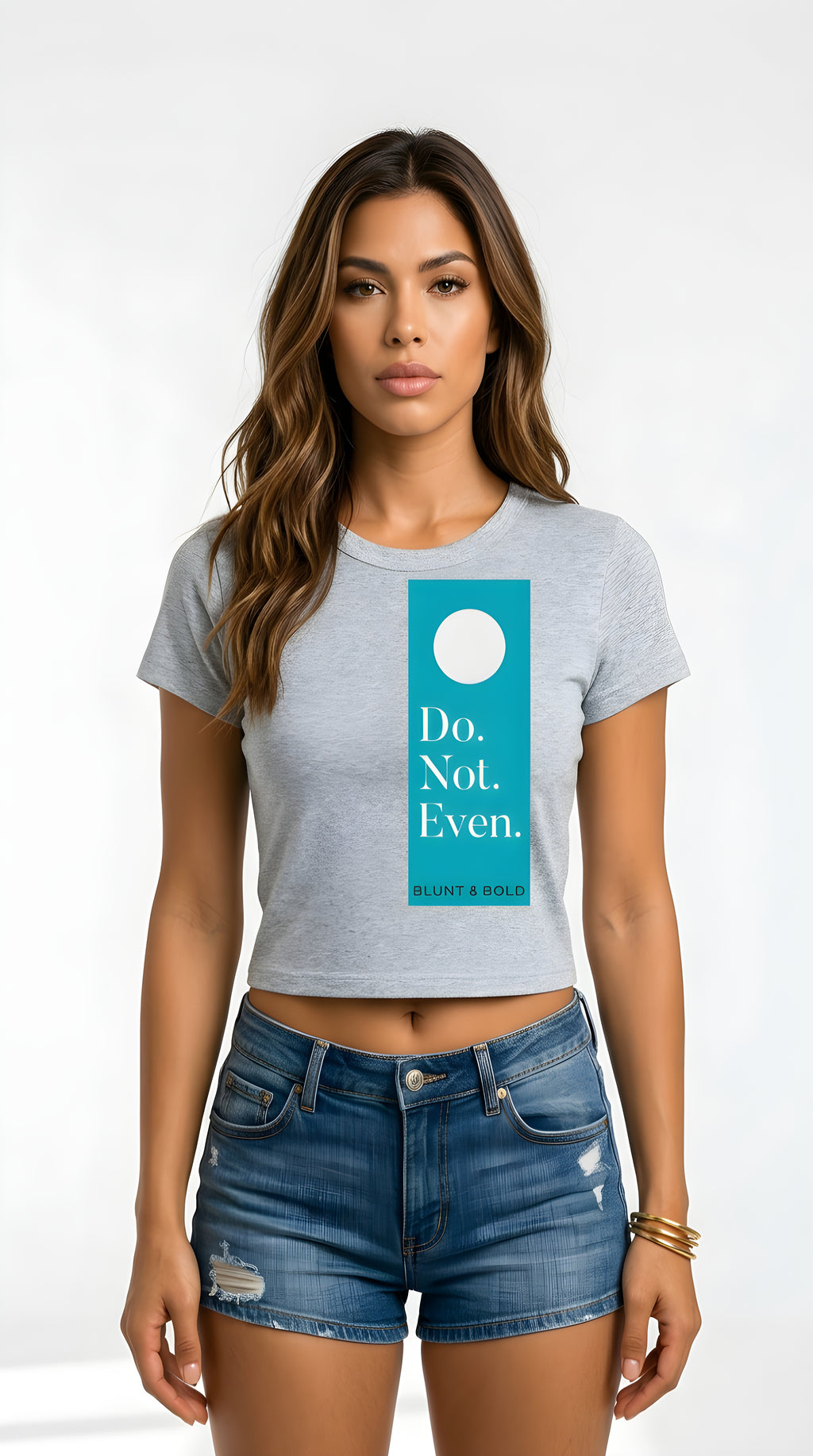 Womens 'DO NOT EVEN'  Cropped Tee