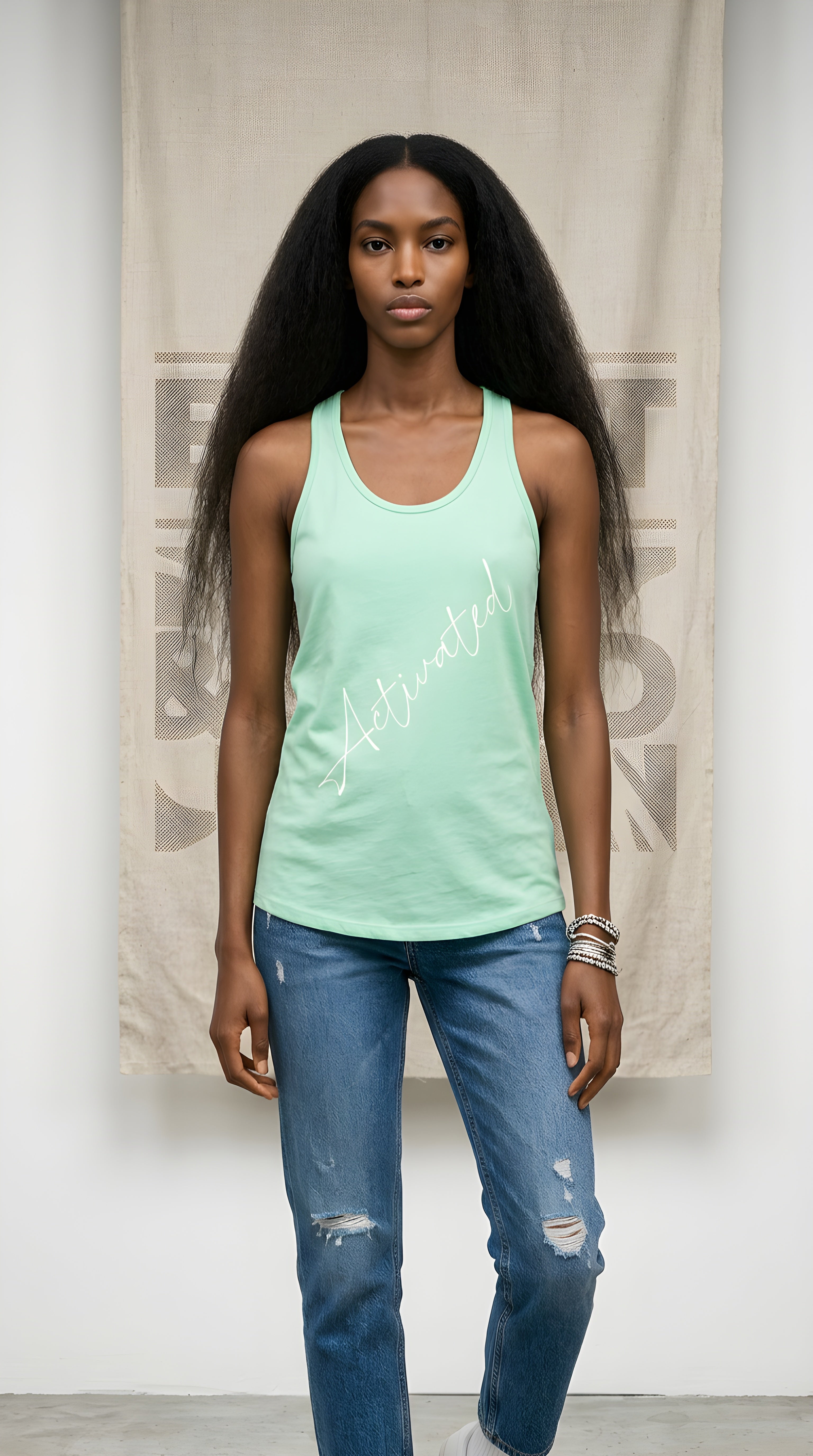 Womens Activated Ideal Racerback Tank