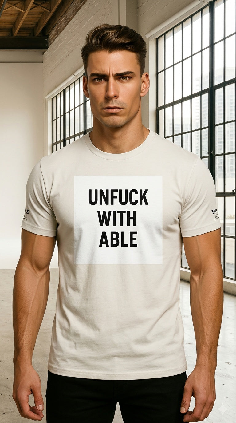 Mens CLASSIC UNFUCKWITHABLE Faded Oversized Tee