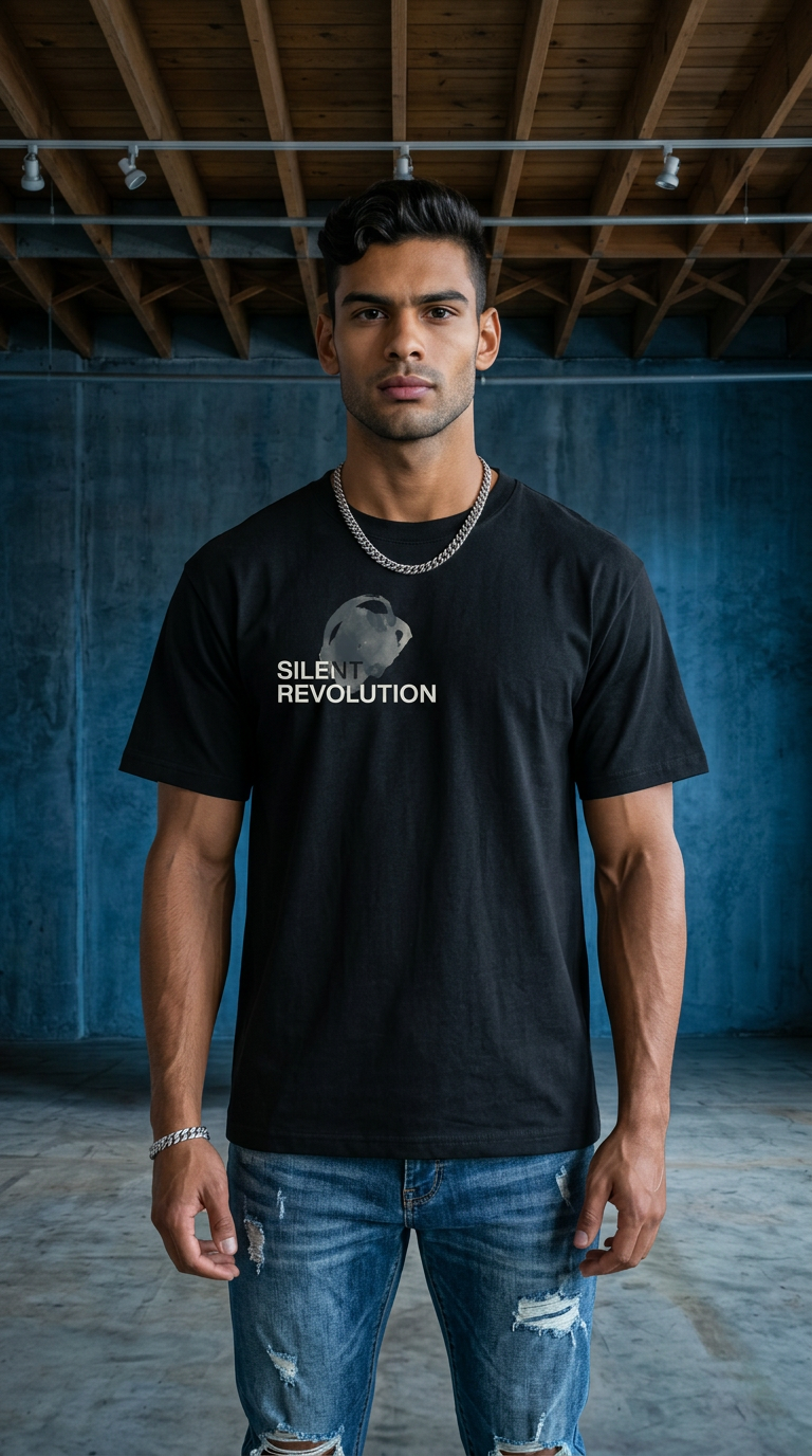 Men’s Sheer Lyocell Blend Boxy T-Shirt