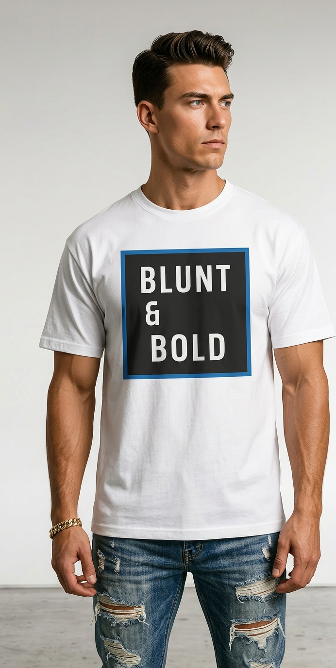 Blunt & Bold Classic B & B Graphic Oversized Tee