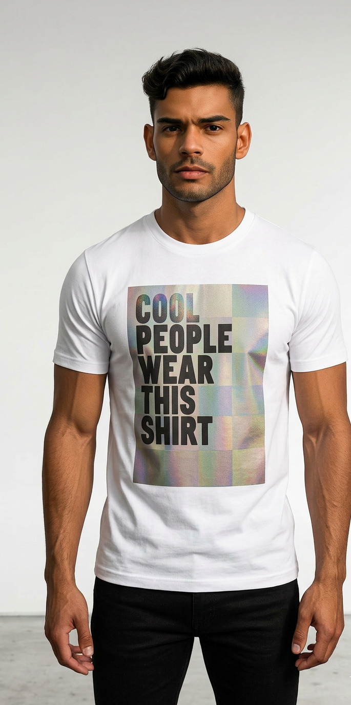 Mens “Cool People Wear This Shirt” Oversized Boxy Tee