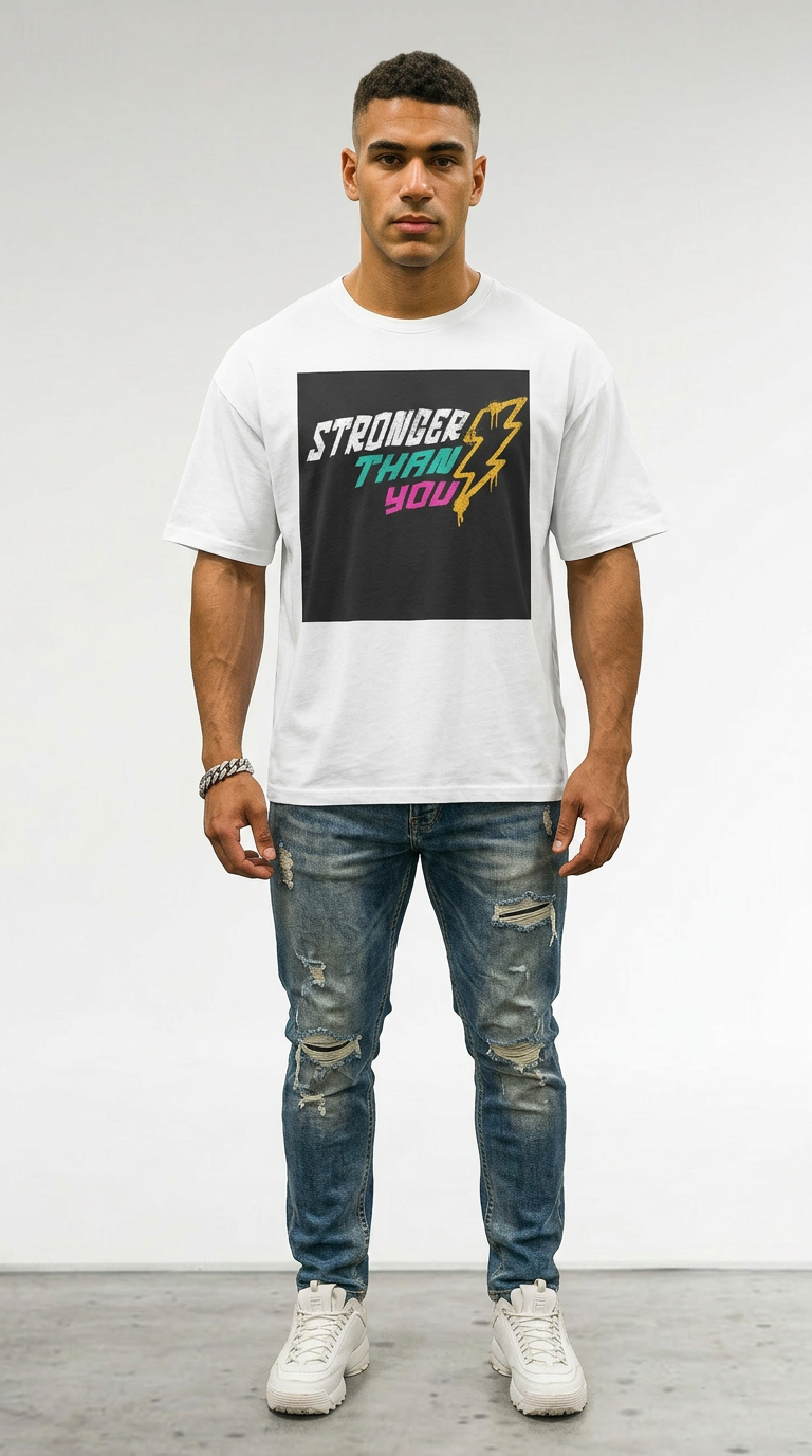 Mens  "Stronger Than You" Oversized Tee