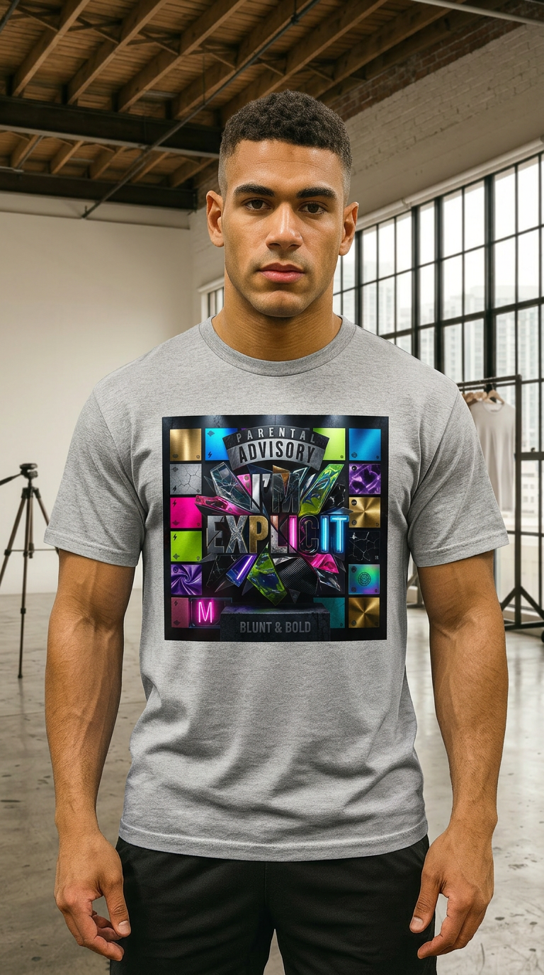 Mens I'n Explicit Graphic Oversized  Tee