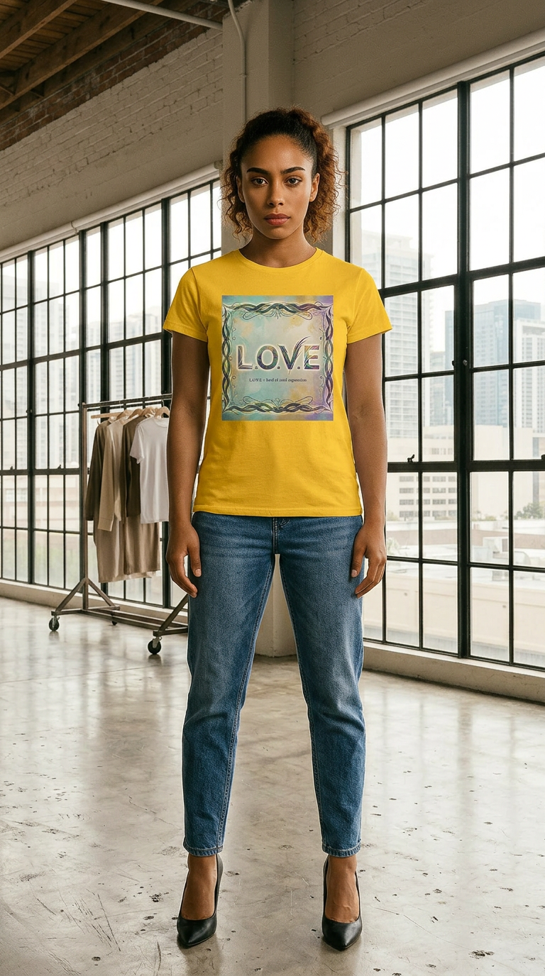 Womens L.o.v.e (LEVEL OF VALID EXPRESSION) Inspirational Tee