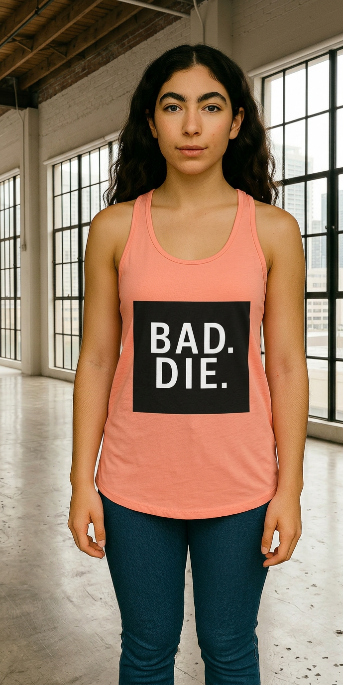 Womens Baddie  Ideal Racerback Tank