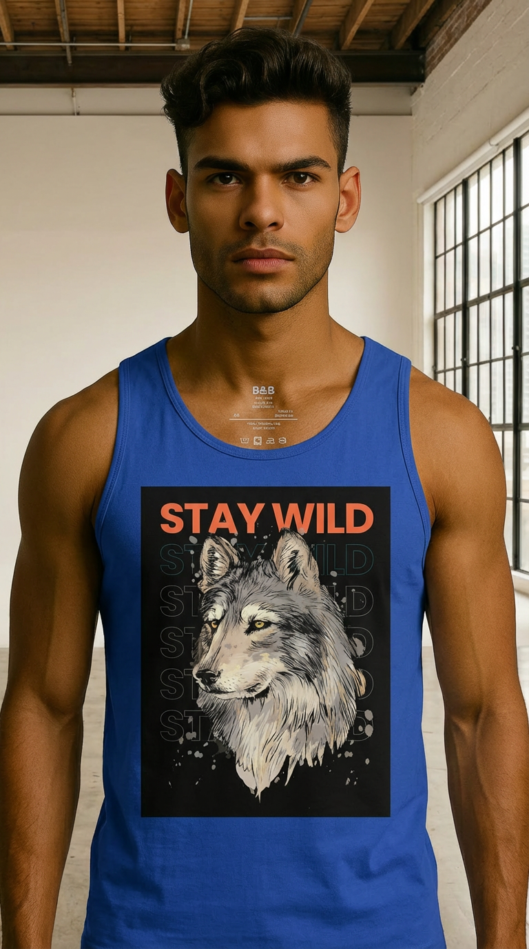Mens 'Stay Wild'  Tank