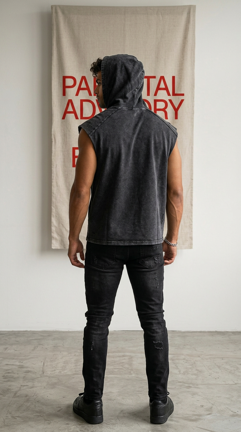 Men's Snow Wash Hooded Tank — Cold Blooded