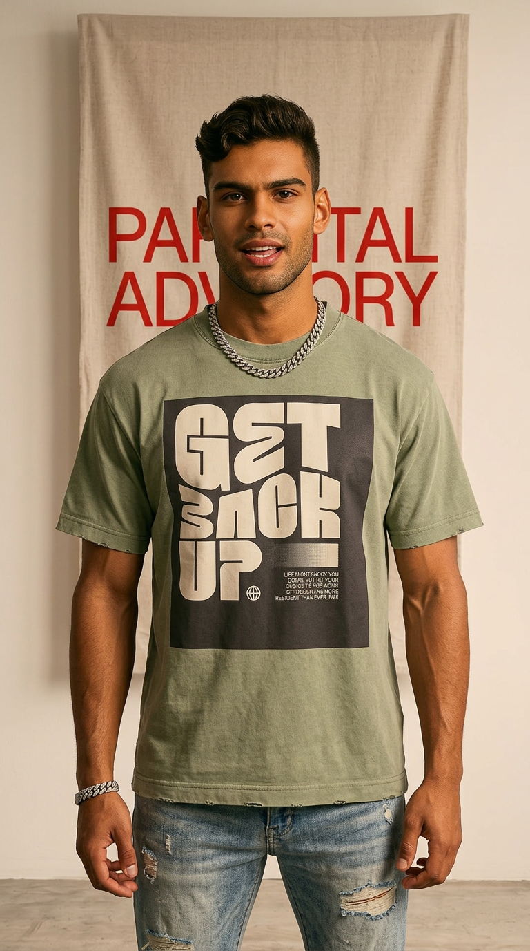 Men's Heavy Frayed Tee — Built Tough