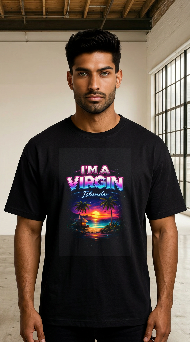 Mens I’m a Virgin Islander Oversized Tee