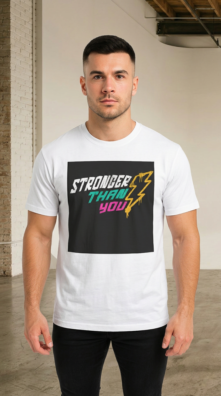 Mens  "Stronger Than You" Oversized Tee