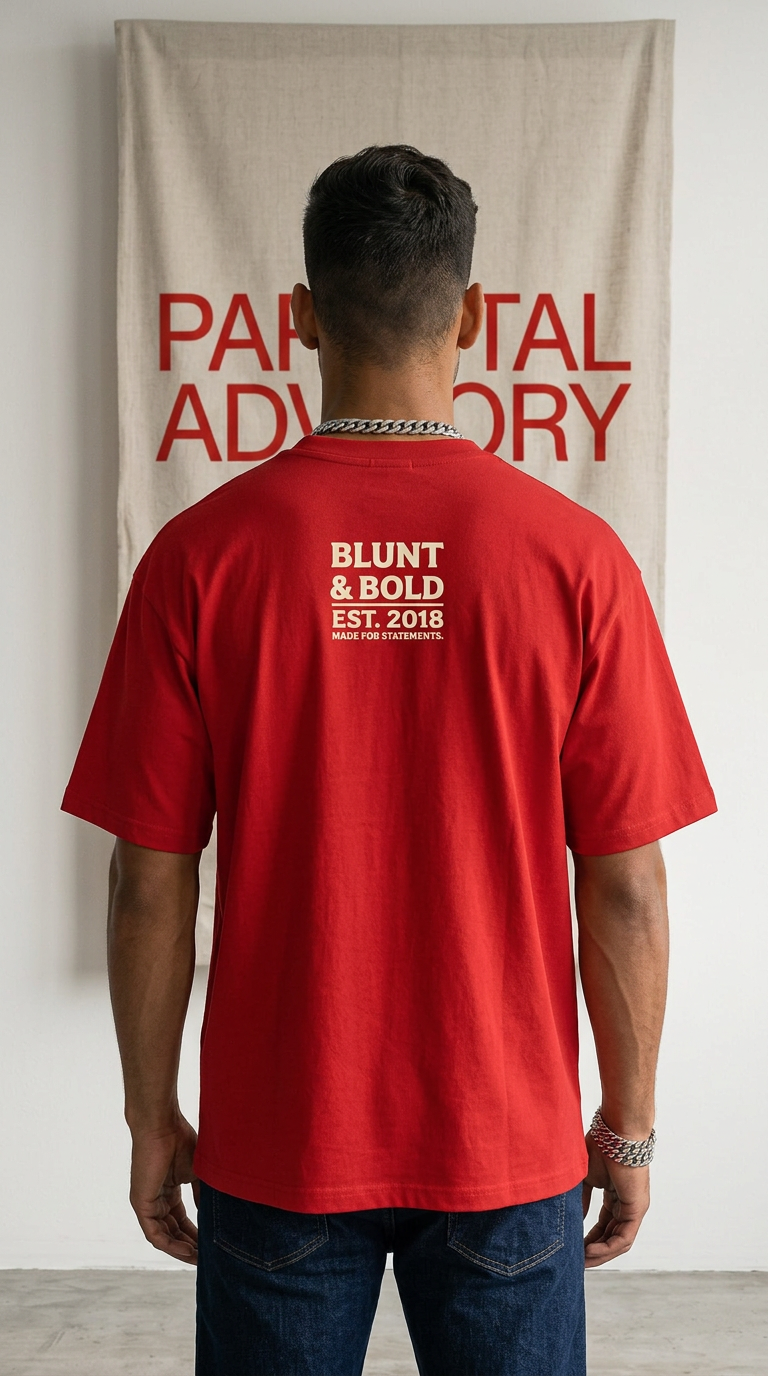 Oversized Graphic Tee — “Soft Looks. Savage Moves.” Bold Typography Shirt