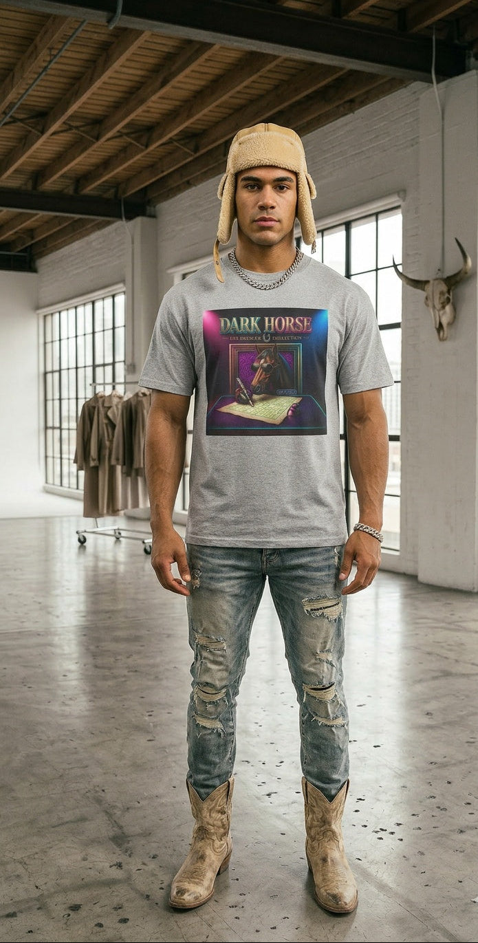 Mens Dark Horse  Oversized Graphic Tee