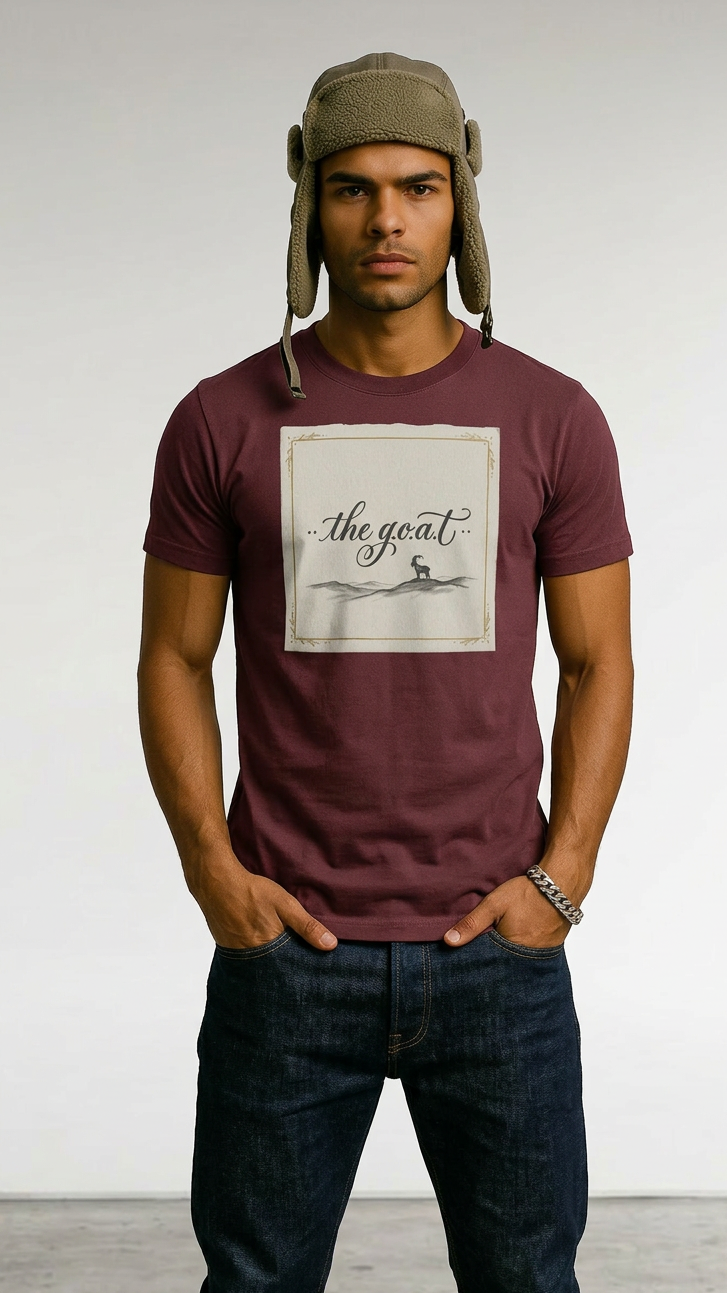 Mens ' THE G.O.A.T' Oversized Tee