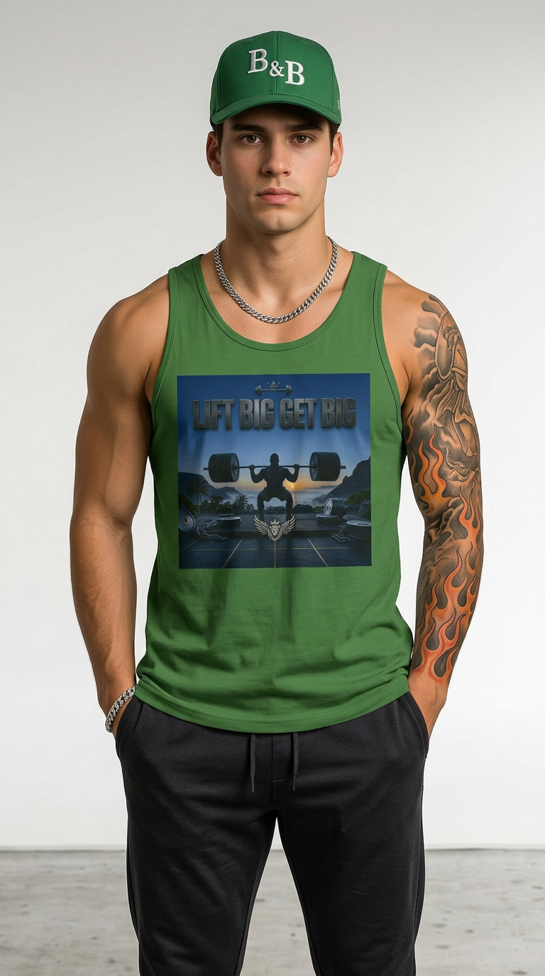 Mens (LBGB)  LIFT BIG GET BIGJersey Tank